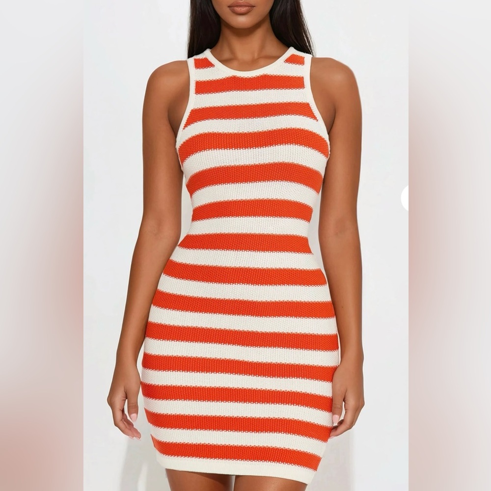 Fashion Nova Bold Striped Mini Dress